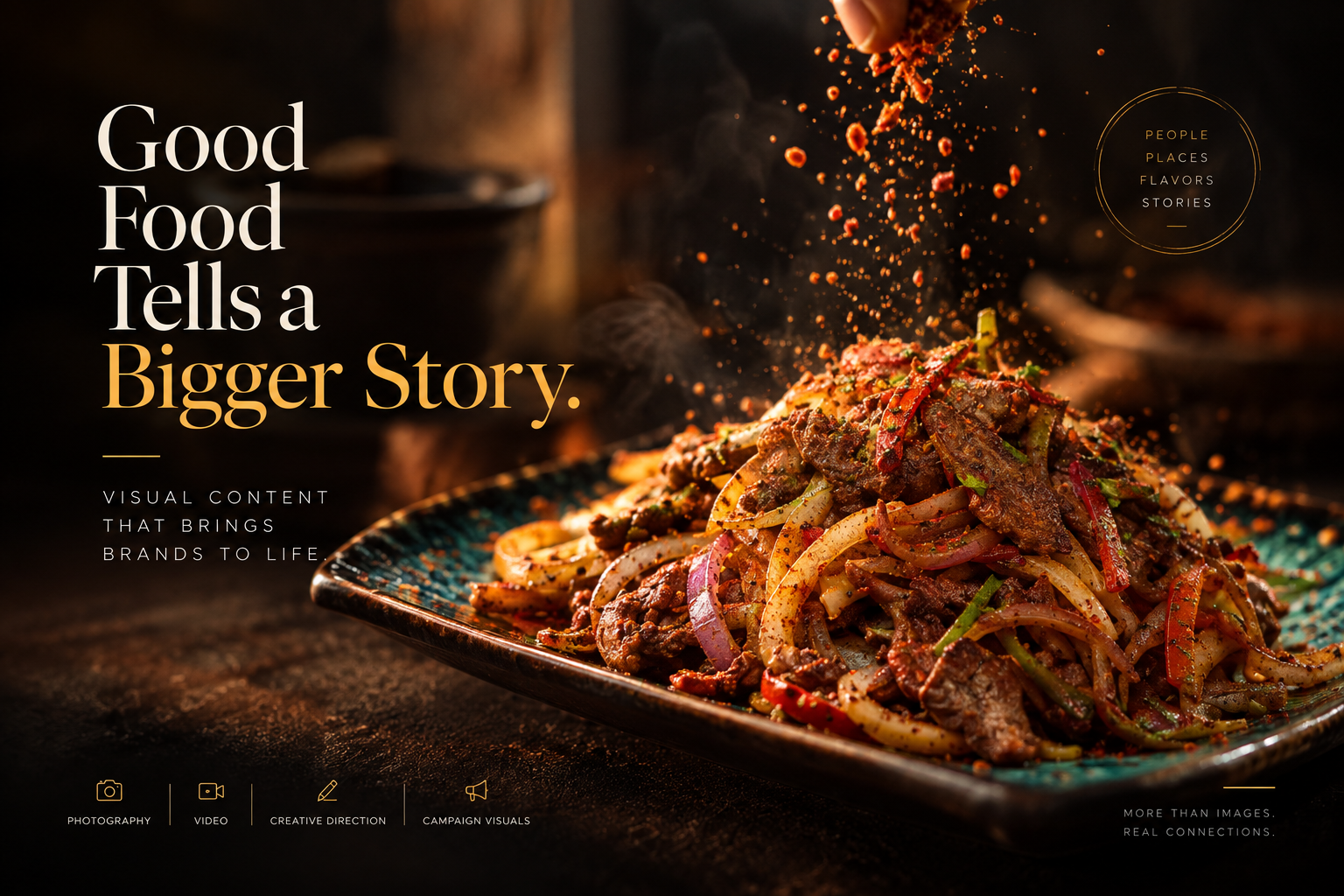 VisuaLight campaign concept: Good Food Tells a Bigger Story